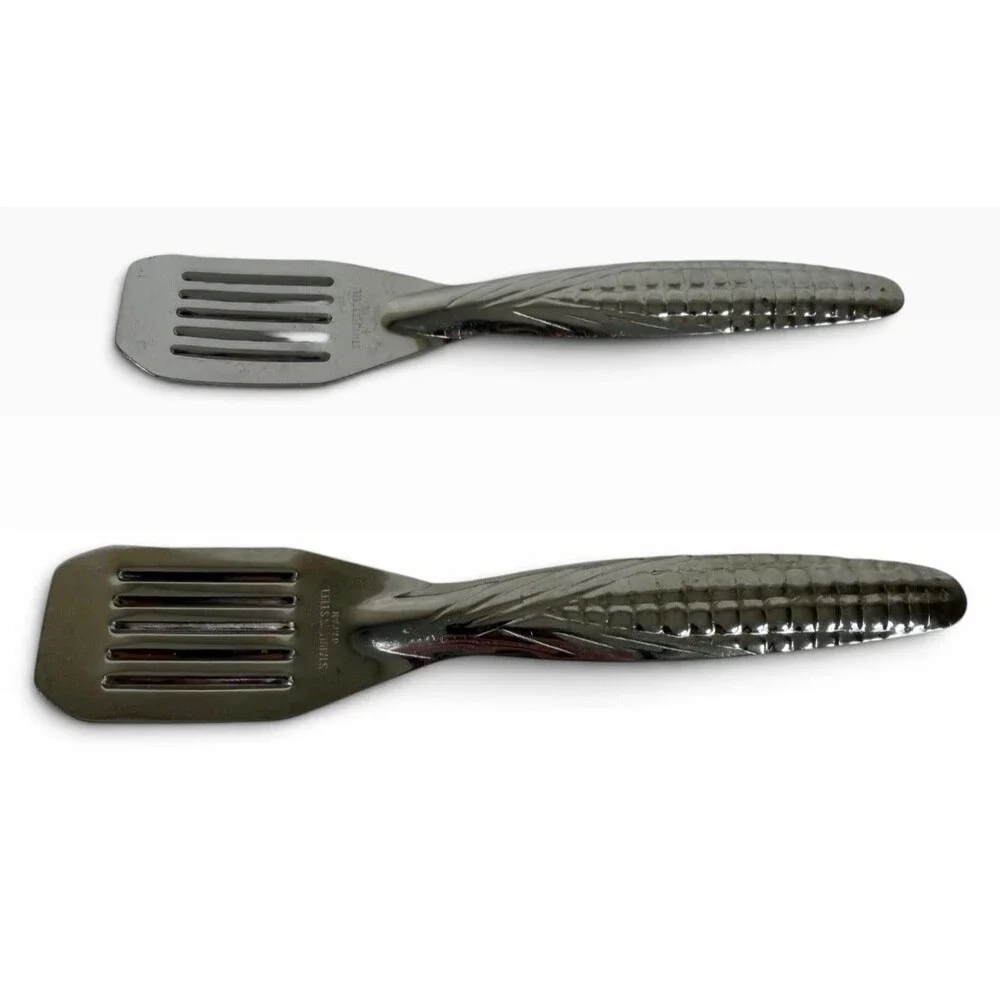 Vintage Japanese Corn Butterer Stainless Steel Set of 2 5.5in